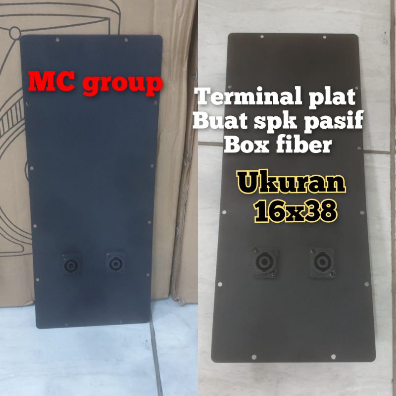 terminal plat pasif ukuran 16x38 model HUPER/plat speaker pasif HUPER
