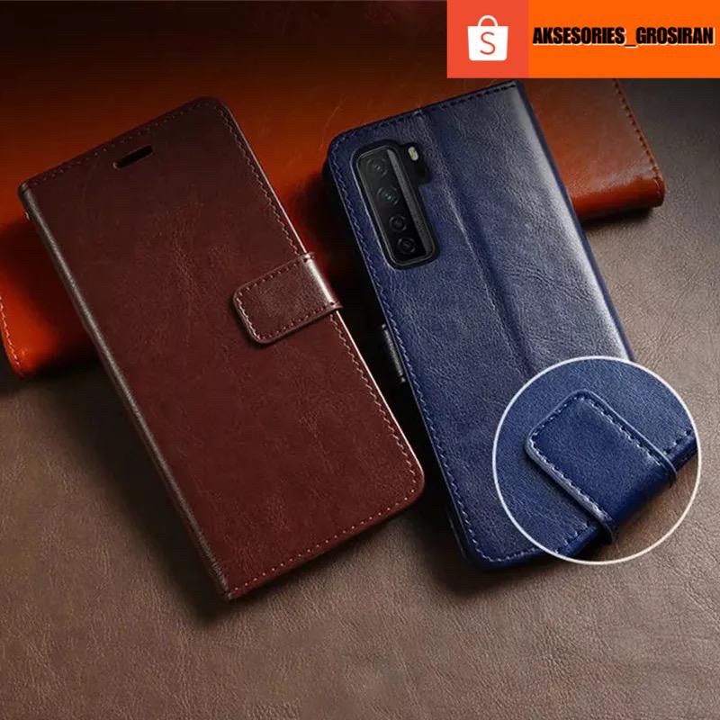 VIVO T1 5G S1 S1 PRO Z1 PRO Y01 Y11 Y12 Y12i Y15 Y15S Y15A Y17 Y19 Y91 Y91C Y93 Y95 U3 Flip Cover Leather Case Hp Dompet Kulit