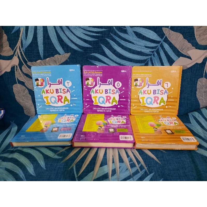 Boardbook Buku Aku Bisa Iqra Iqro 1 2 3 4 5 6 Qibla Cara Cepat Anak Membaca Al Quran