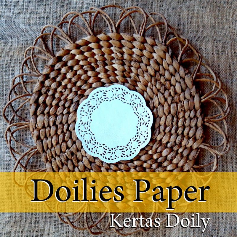 Doily Paper Kertas Doilies 5.5&quot; diameter ( 14cm ) isi 100 lembar / Kertas Alas Renda / DragonPack