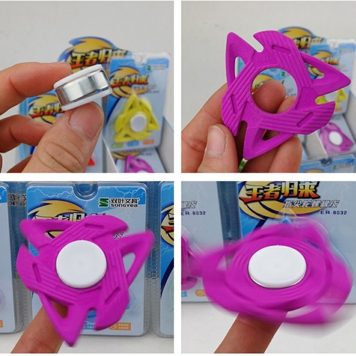 

Penghapus Pensil Lucu / Unik Berbentuk Mainan Fidget Spinner