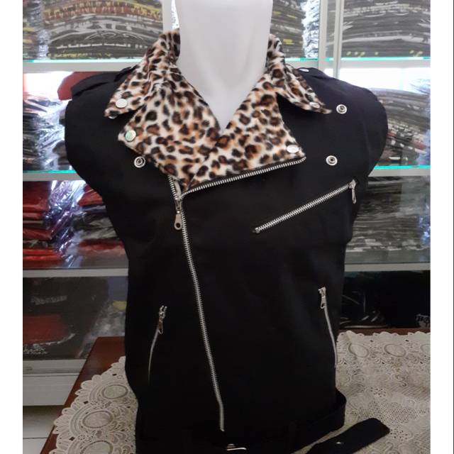 Wearpak rompi kerah macan/jacket/rompi/double kerah/punk shop/rizqi street merchandise