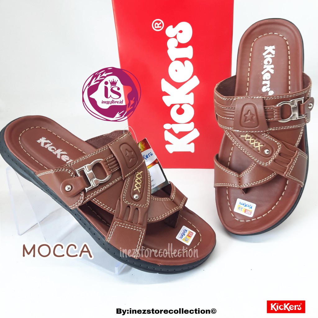 SANDAL PRIA KICKERS KUALITAS PREMIUM KODE GT02 MURAH HARGA GROSIR