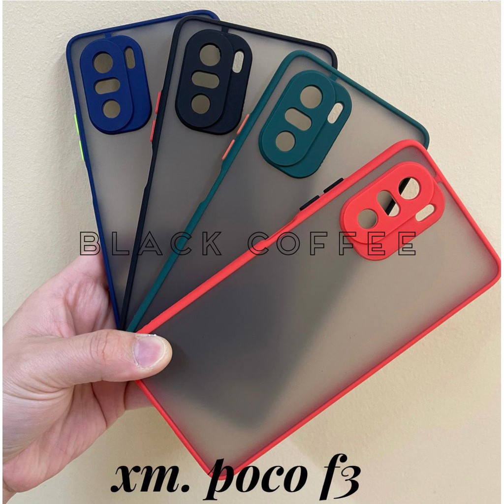 BLACK TRANSPARENT DOFF Case XIAOMI POCO F3