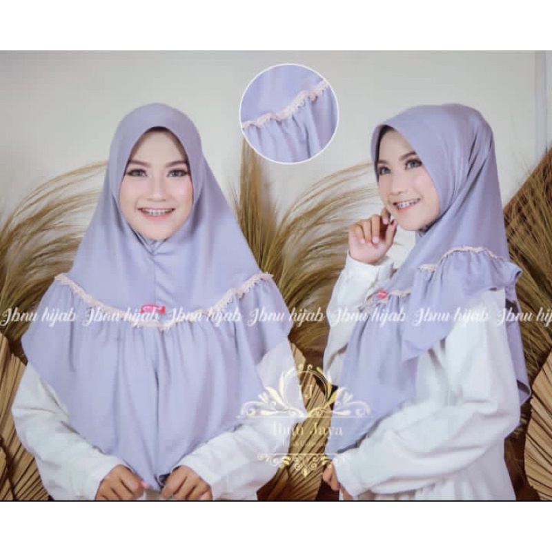 hijab instant jersey renda ori ibnu jaya