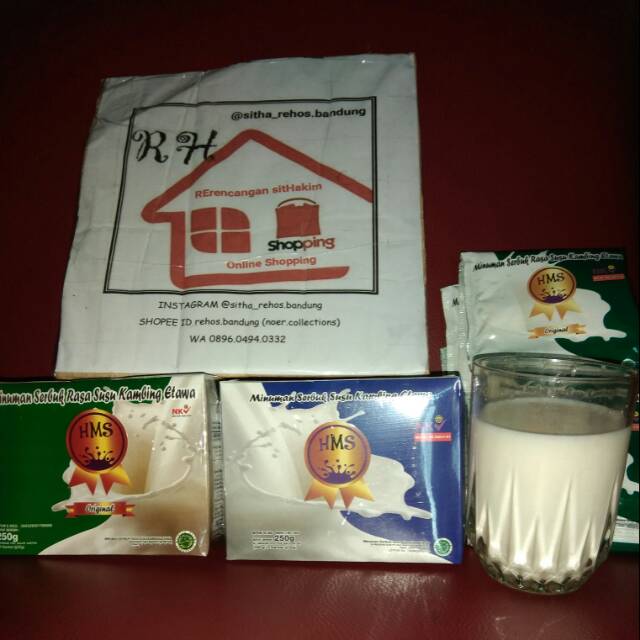 SUSU BUBUK KAMBING ETAWA ORIGINAL DAN KOLOSTRUM  MERK HMS