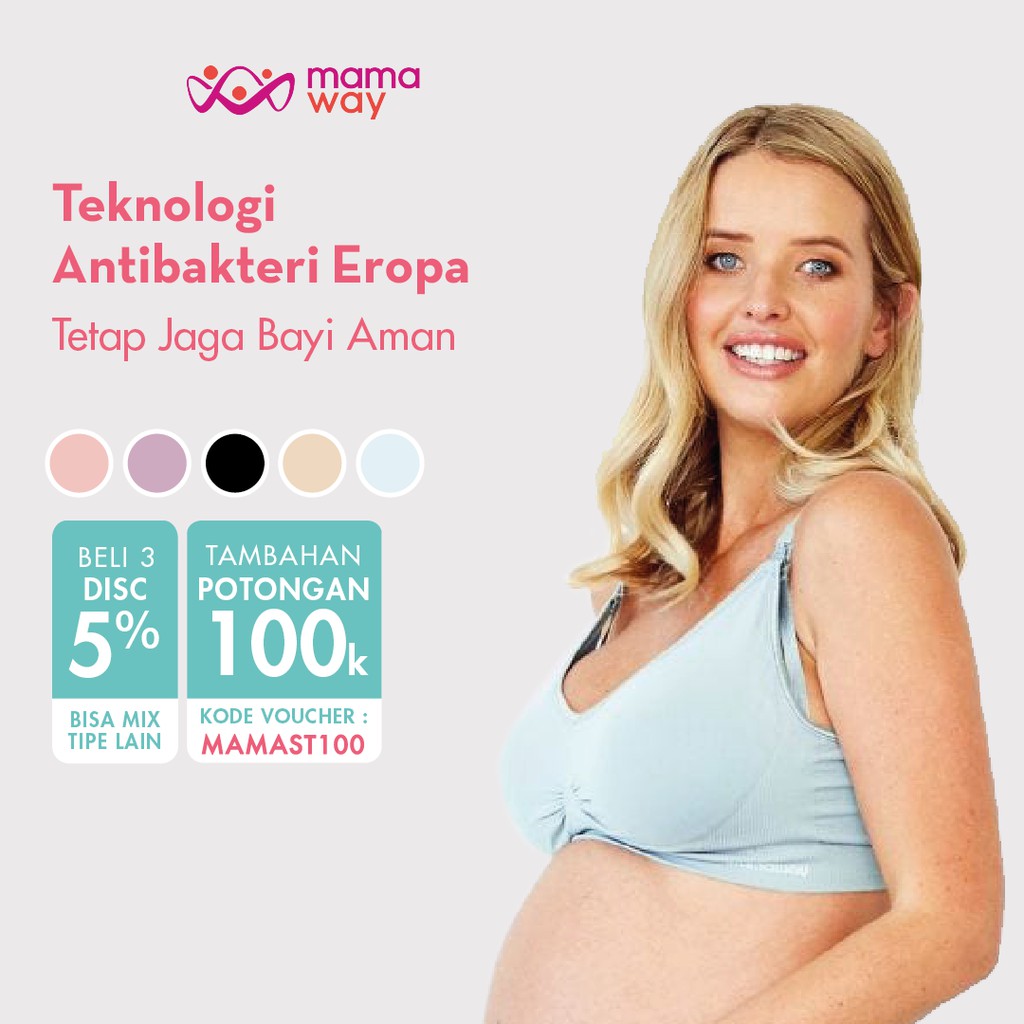 

Mamaway / ANTIBAKTERI Anti Bocor Tahan Lama, Mengangkat Payudara / Bra Hamil & Menyusui Responsive