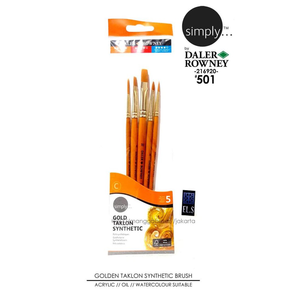 

Daler Rowney Simply Brush Set 501 Best Seller