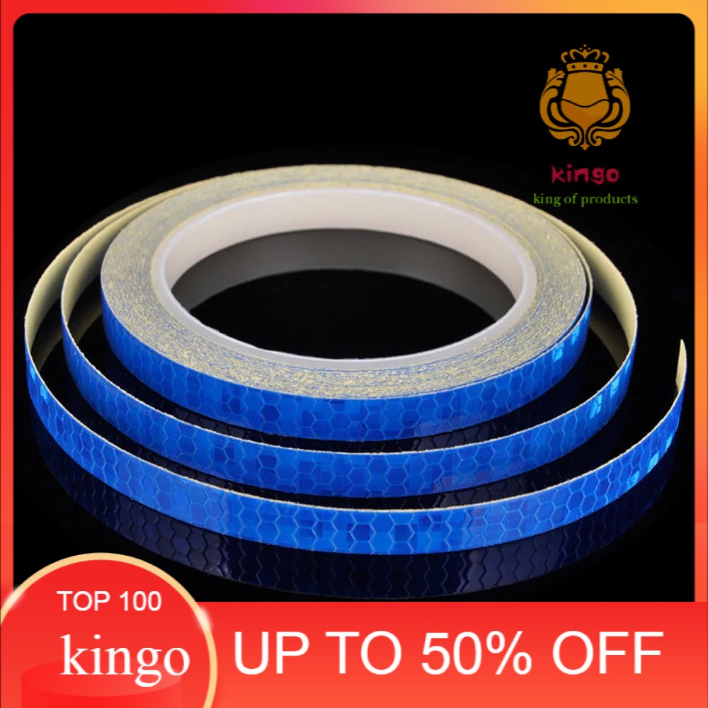 

Stiker Peringatan Keamanan Reflektor 1cm X 8 M -Biru