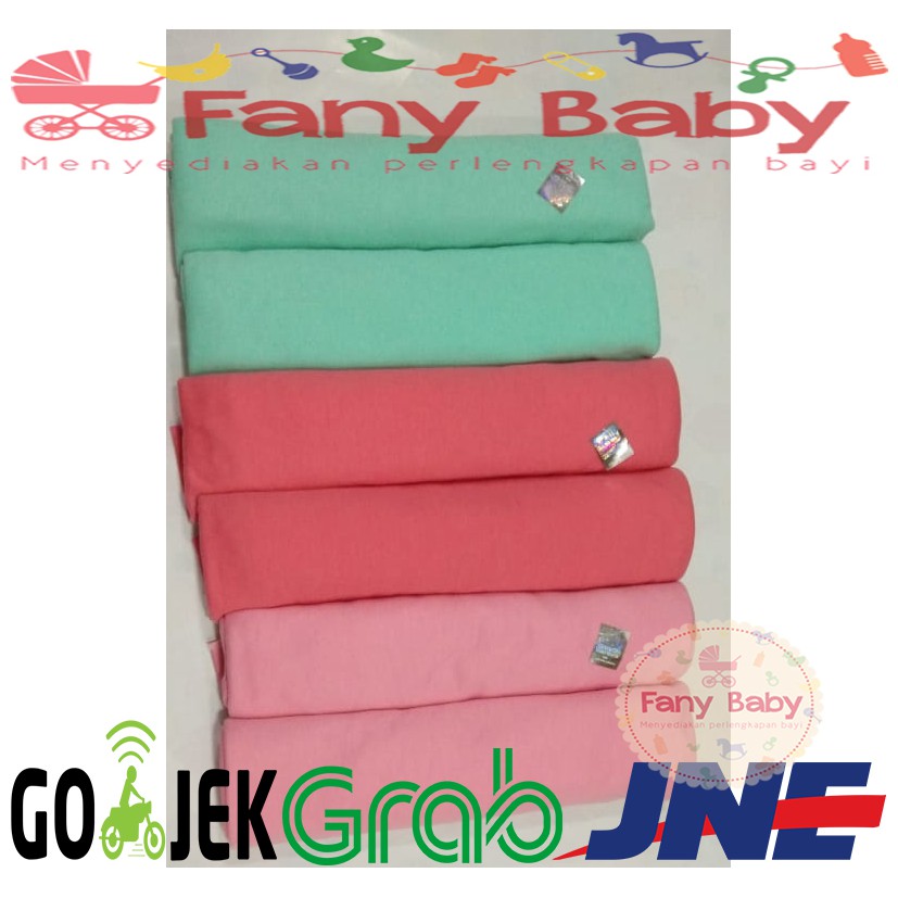 Little Queen Kain Bedong Polos Warna isi 6 pcs