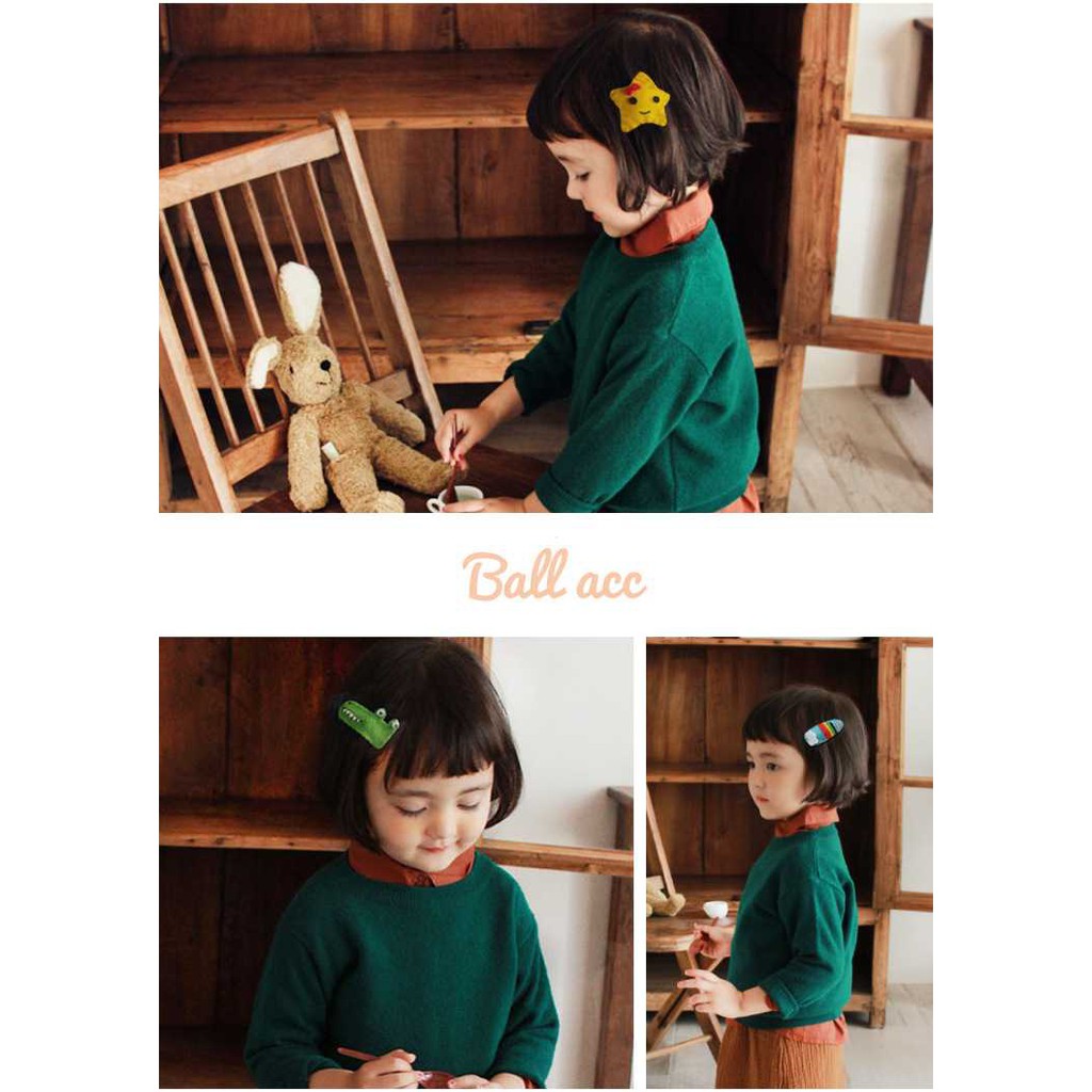 ACC145 Jepit Rambut Anak Kain Motif Karakter Korea Hairpin Handmade Aksesoris Rambut Wanita S1249