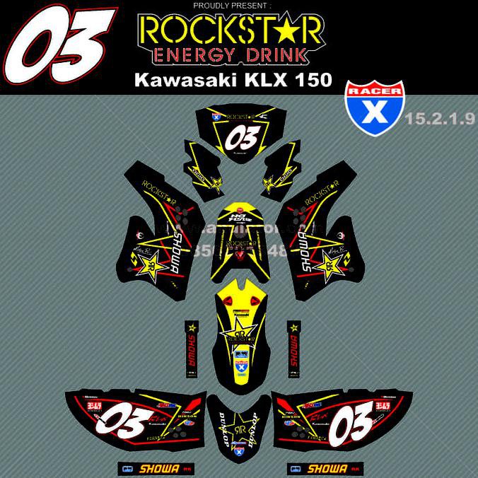 Sticker Striping Motor Stiker Kawasaki Klx D Tracker 03 Spec A