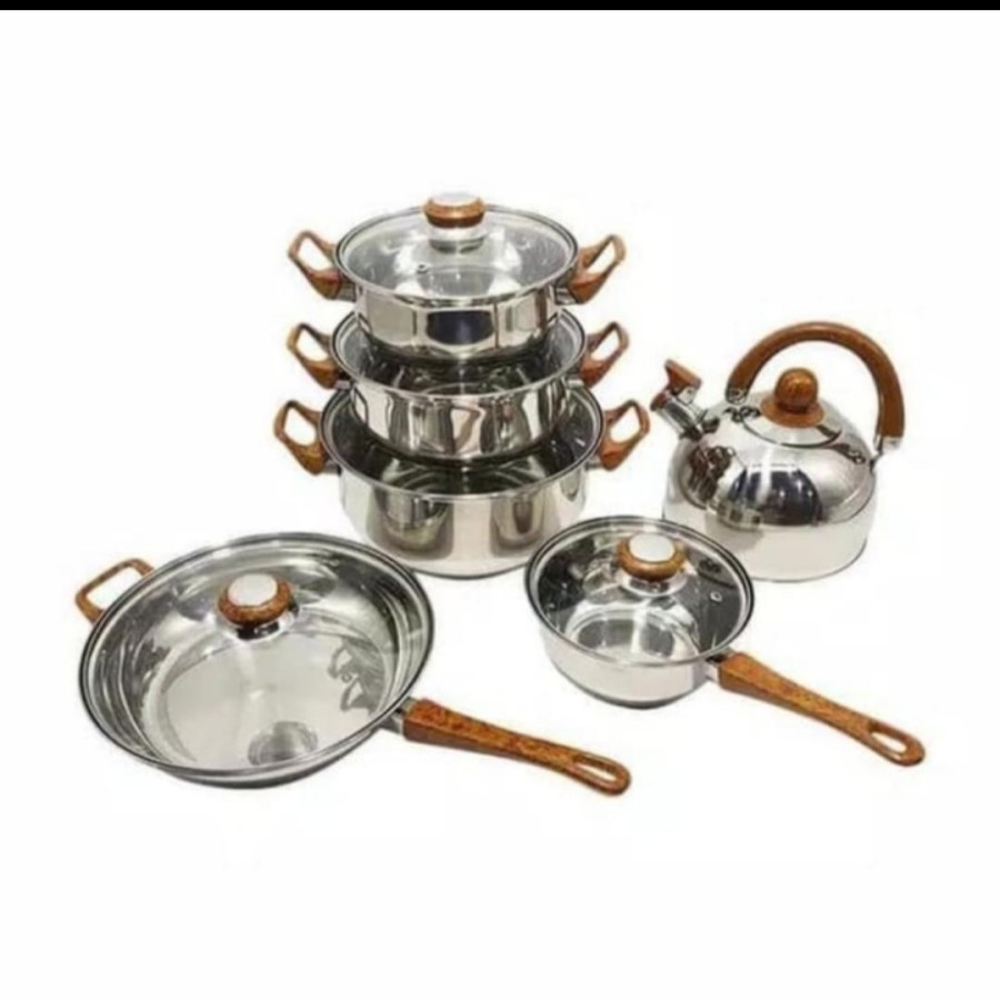 Niko , NK 1113SP , Panci Set , Multifungsi , Wajan , Goreng , stainless