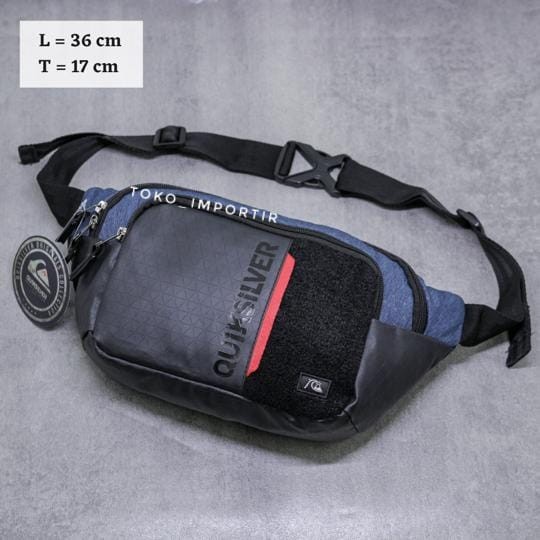 Waistbag Quiksilver Waterproof Mirror Original Tas Pinggang Pria Anti Air