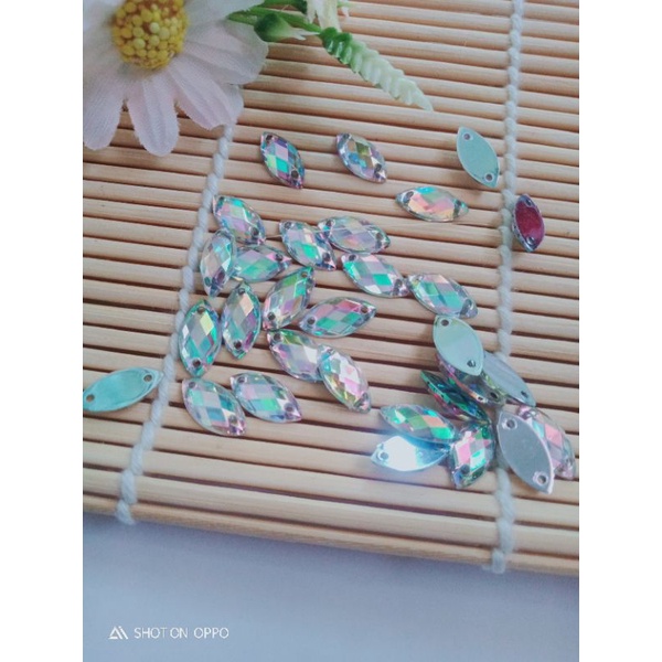 Payet Diamond/Payet kristal/Payet permata /Payet jahit Taiwan sampan (per 100)