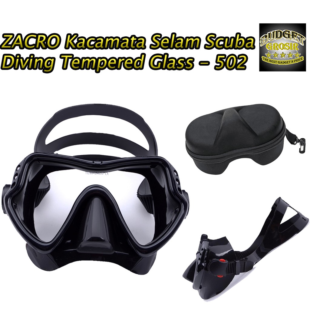 Kacamata Selam Scuba Diving Tempered Glass - 502--ZACRO