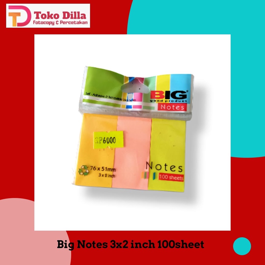 

TICKY NOTES / POST IT (76X51mm) 3 WARNA