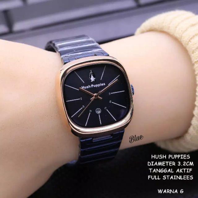 jam tangan wanita Hush Puppies segi rantai tanggall aktif