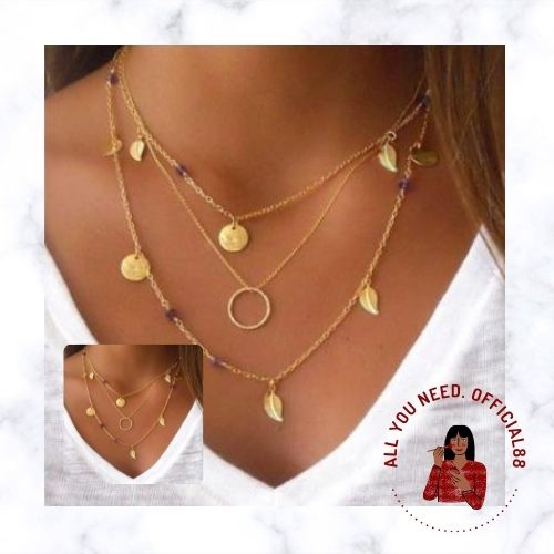 ✿AYN✿  Multi-layer Fashion Metal FA36 Necklace Women Kalung