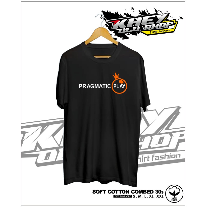 Kaos Baju PRAGMATIC PLAY LOGO GAME SLOT BAHAN PREMIUM Keren - KHEYOLDSHOP
