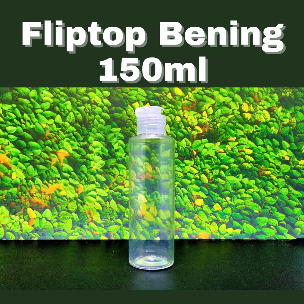 Botol Fliptop Bening (berbagai ukuran)