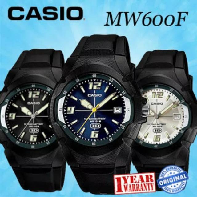 Jam Unisex Casio MW-600F MW 600F Original Garansi resmi Casio 1 Tahun (Special Price)