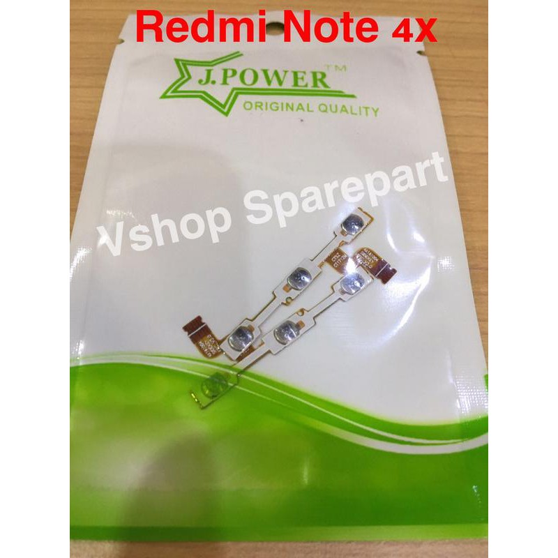 Flexi Flexibel Flexible Power On Off Volume Xiaomi Redmi Note 4