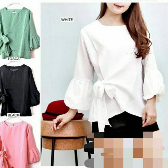 Blouse Lengan Balon Shopee Indonesia