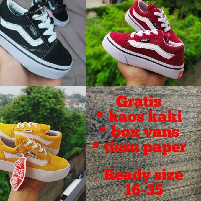 ™ (PREMIUM QUALITY) SEPATU VANS ANAK MODEL TALI/ SEPATU VANS BALITA / VANS ANAK LAKI & PEREMPUAN ✧