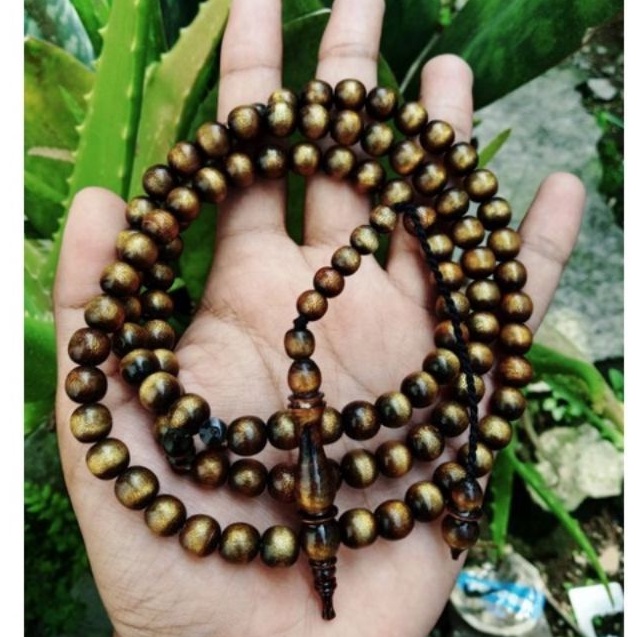 TASBIH YUSER AKAR BAHAR TALI ARUS SERAT EMAS SIZE 5MM,6MM,7MM,8MM ASLI BUKAN PEWARNA BUATAN