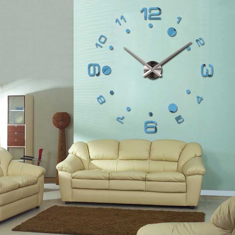 Jam Dinding Besar DIY Giant Wall Clock Arcylic 100cm - DIY-204