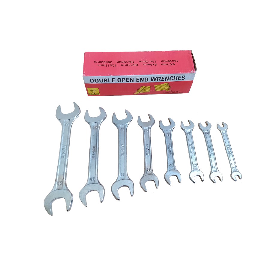 DIAMOND 8 PCS Kunci Pas Set 8 Pcs ( 6-22 ) mm Kunci Pas Pas Set 8Pcs - Open End Wrench / Diamond 6-22mm Kunci Pas Set 8 Pcs MULTIFUNGSI