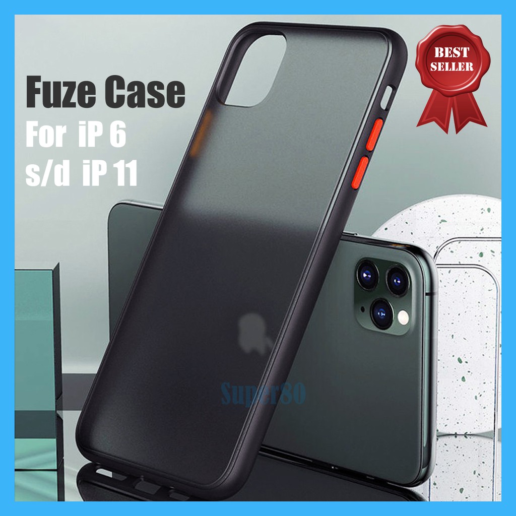 Fuze Hybrid Case iPhone 6 6s 7 8 Plus 7+ 8+ X XS Max XR 11 Pro Casing Bumper Silicon Transparan