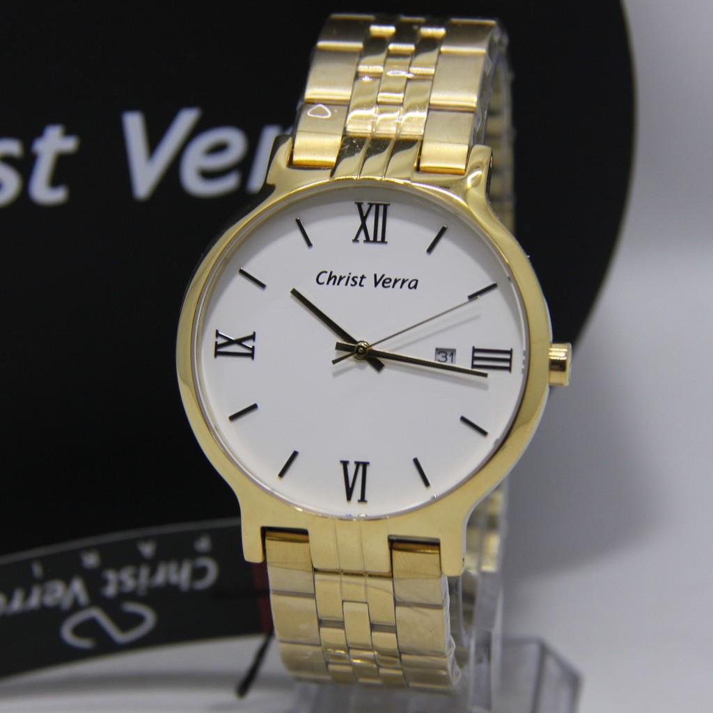 CHRIST VERRA JAM TANGAN ARLOJI PRIA ANALOG ORIGINAL GARANSI 71106 JAM TANGAN COWOK ARLOJI COWOK