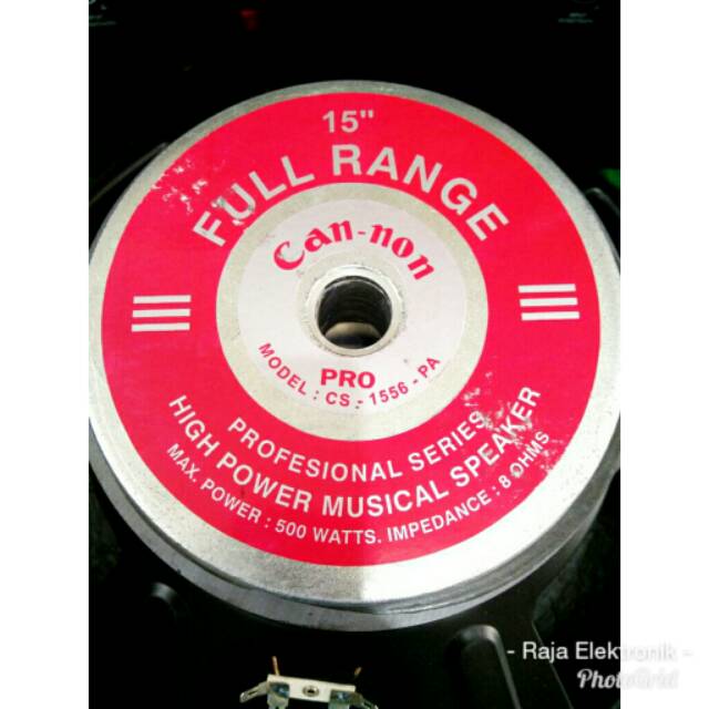 speaker cannon 15 woofer