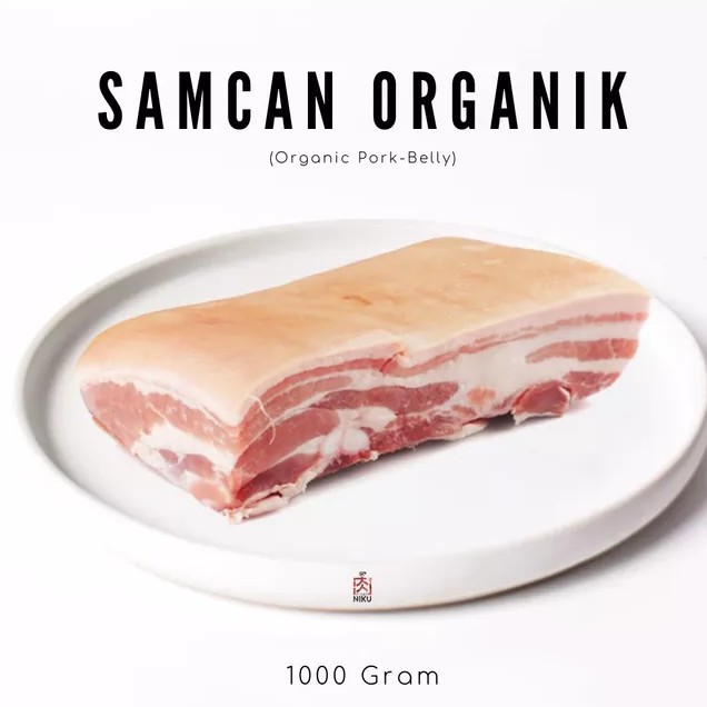 

SAMCAN ORGANIK - Daging Babi Samcan/Pork Belly FRESH HIGH-QUALITY 1KG