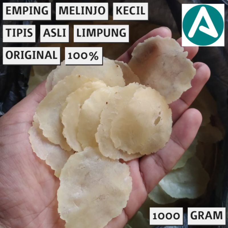 

Emping melinjo kecil tipis (1 biji) 1 kg asli Limpung Batang