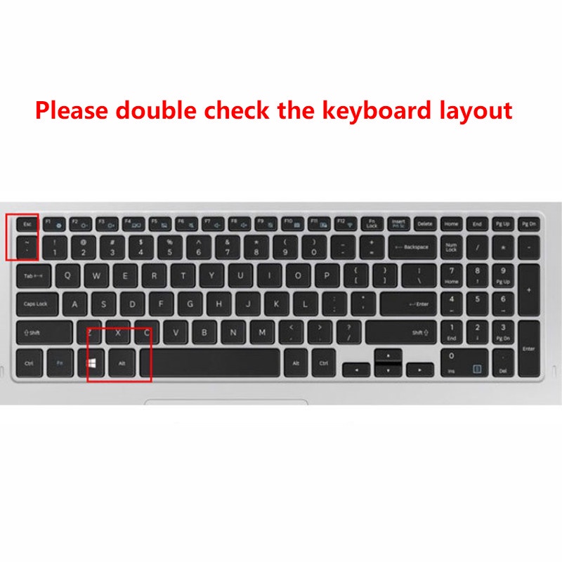 For 15.6inch Samsung NP550XAA-X05 Soft Ultra-thin Silicone Laptop Keyboard Cover Protector