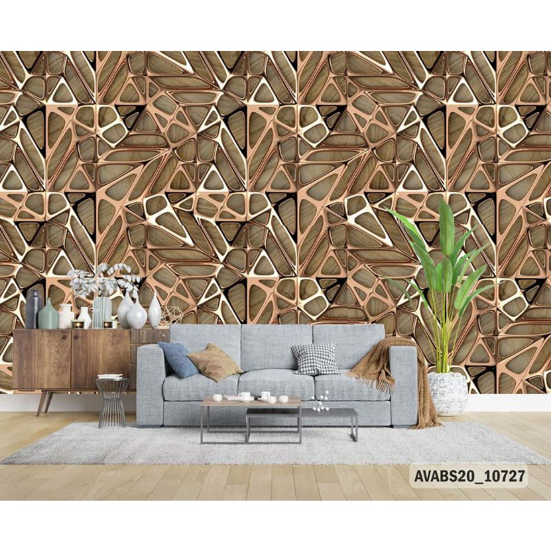 Wallpaper Custom 3D Wallpaper Dinding Tema Abstrak