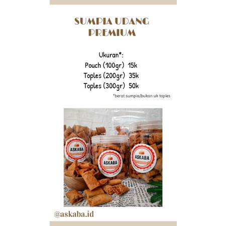 

sumpia udang premium