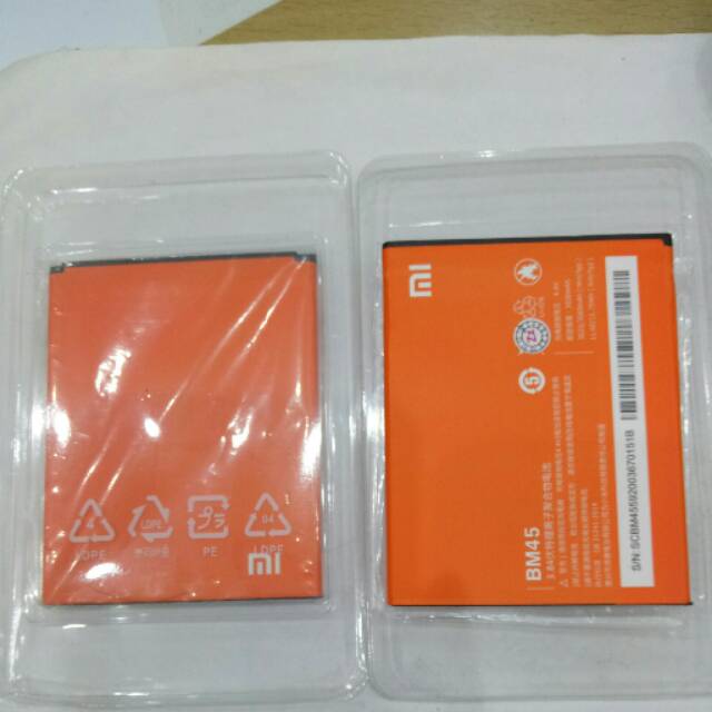 Baterai xiaomi redmi note 2 BM45 batre xiaomi redmi note2 BM-45