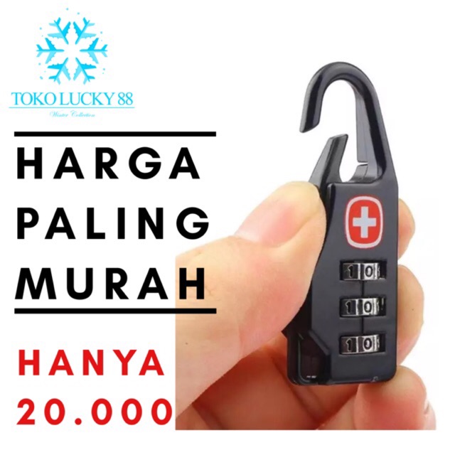 Gembok Tas Koper Luggage PadLock