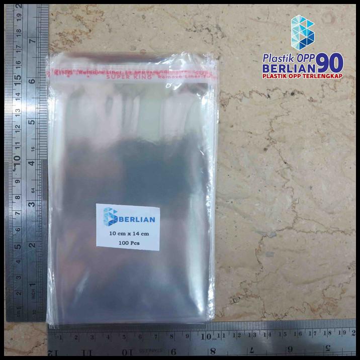 

10 X 14 Cm Plastik Opp Seal Tebal 20 Mic (Asli)