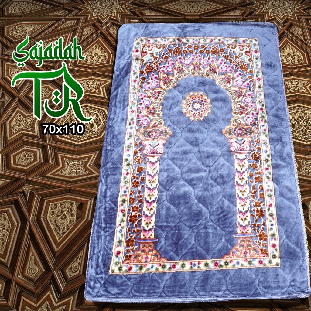 Sajadah Tebal Empuk AL-JEDDAH 70 x 110 Anti Slip / Sajadah Quilting