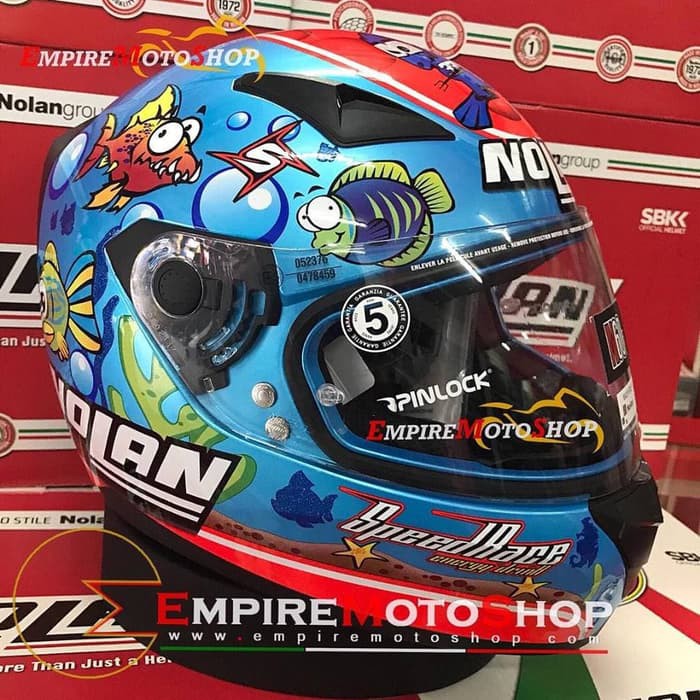 Helm Nolan N60.5 Melandri Aquarium Pearl Blue N60 - 5 N605