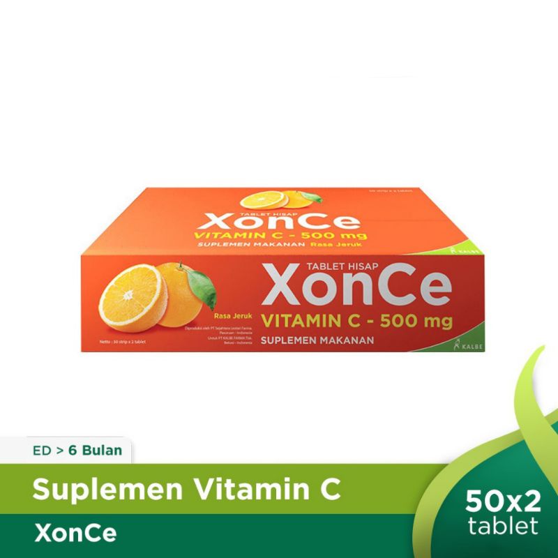 Xonce Vitamin C 500mg 1 Box Isi 50 Strip x 2 Tablet