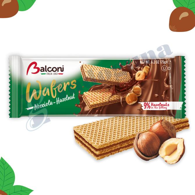 

BALCONI WAFER HAZELNUT 175 GR - INDOGUNA