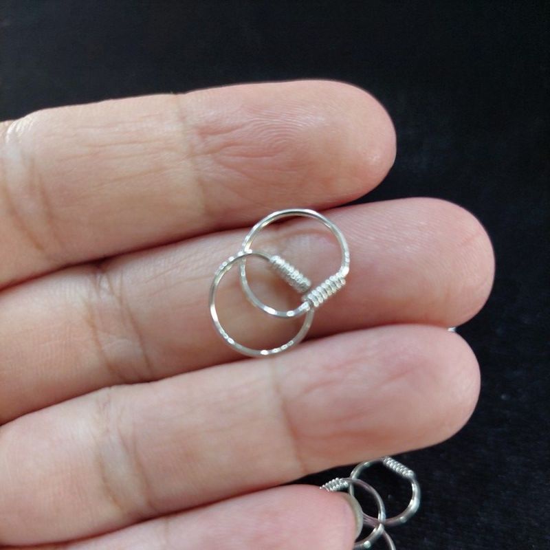 Anting knip perakS925