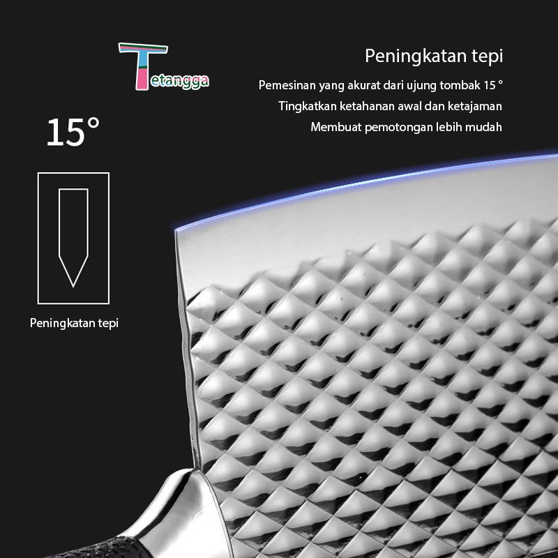 6 Pcs Diamond Pisau Stein cookware Set Pisau Dapur isi 7 pcs Stainless Steel Kitchen Knife Set