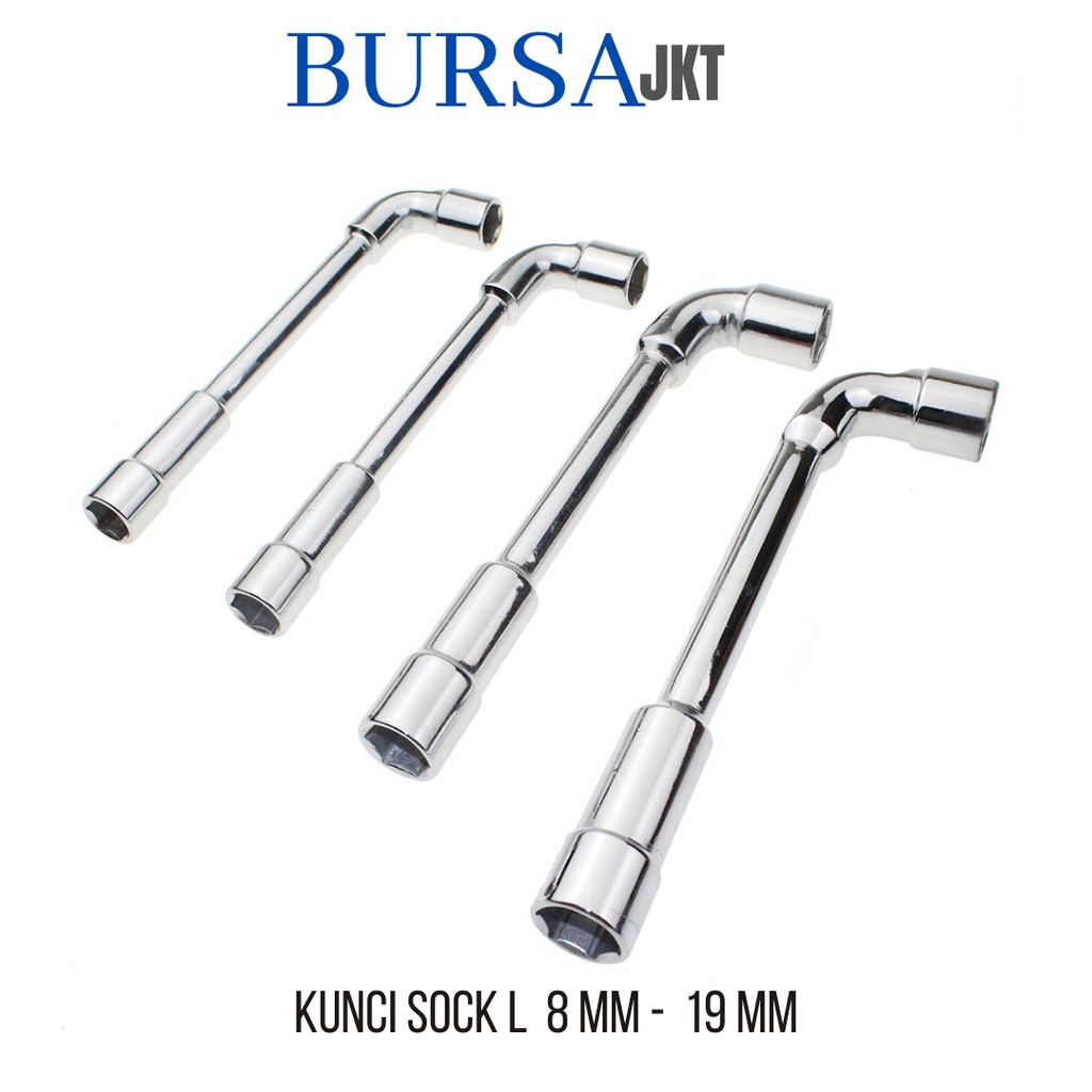 KUNCI SOK SOCK SHOCK WRENCH L PENDEK 1/2 6PT DUAL 13 MM